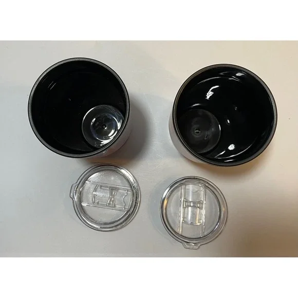 Set of 2 Red Insulated Travel Tumblers with Lids Matte Red Cup Holder Friendly - Picture 3 of 4